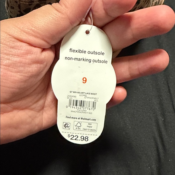 Leopard Print Lace-Up Boots for Kids - Picture 4 of 4